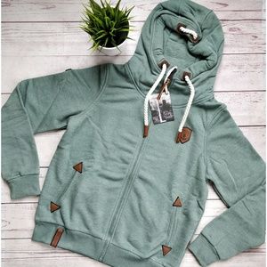 Naketano Shirts Nwt Naketano Mens Schwarzkopf Zip Hoodie Green M Poshmark